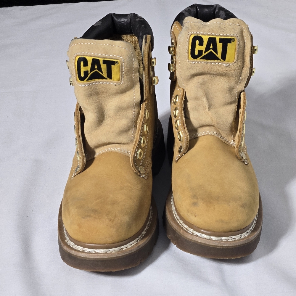 Cat Caterpillar Second Shift Workboots Honey - image 6